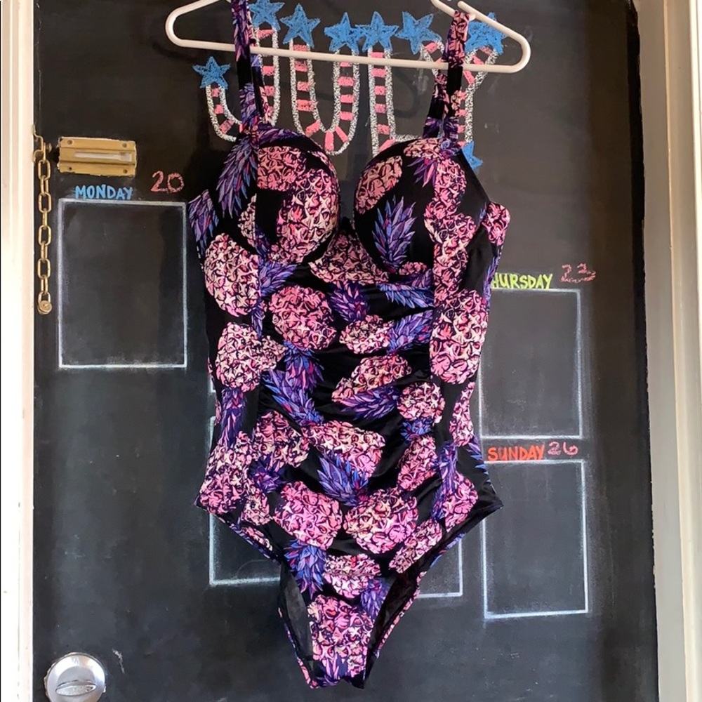Torrid one piece pineapple swimsuit